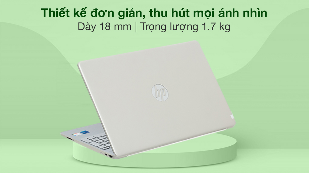 Chiếc laptop với chất liệu nhựa cao cấp, phủ tông màu bạc sang trọng
