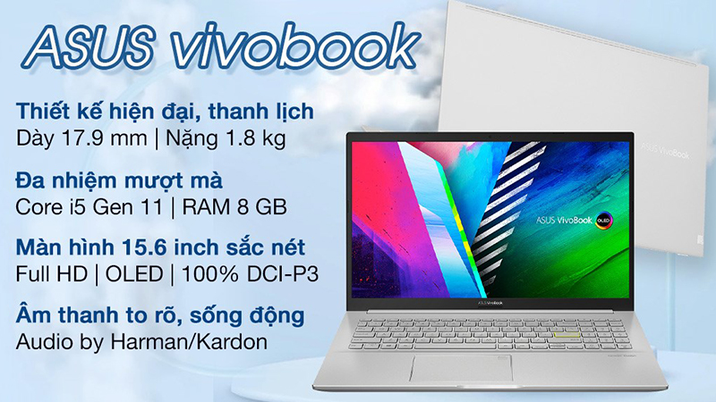 Màn hình OLED siêu sắc nét cùng hiệu năng mạnh mẽ là điểm nổi bật từ VivoBook