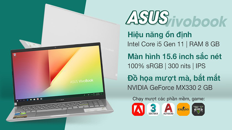Laptop Asus VivoBook A515EP (BN334T) mang lại trải nghiệm vô cùng tuyệt vời