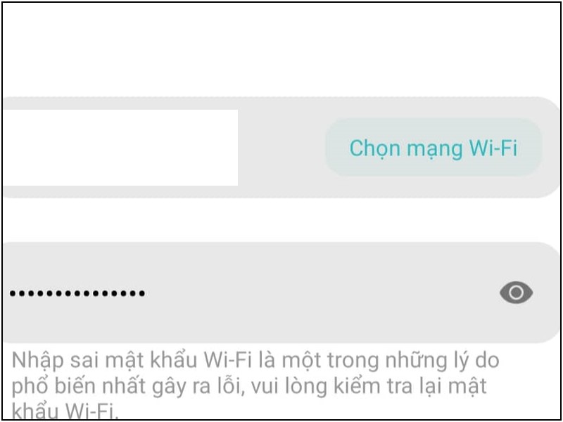 Bạn cần phải kết nối wifi như hướng dẫn