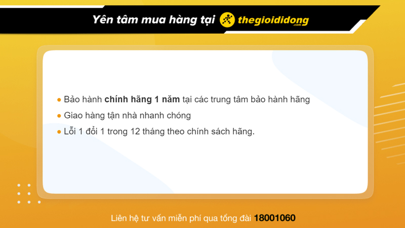  Chính sách bảo hành tại Thế Giới Di Động