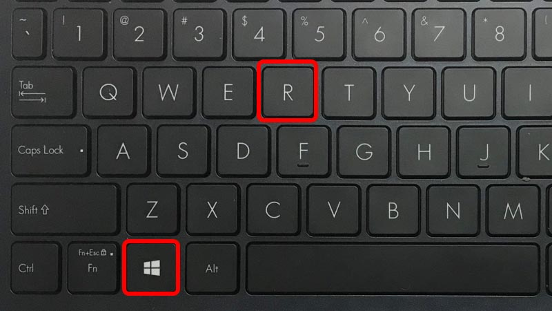 Nhấn tổ hợp phím Windows+ R để mở cửa sổ Run