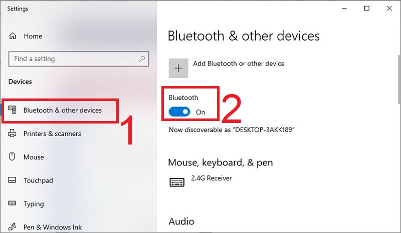 Bật Bluetooth trên máy tính của bạn