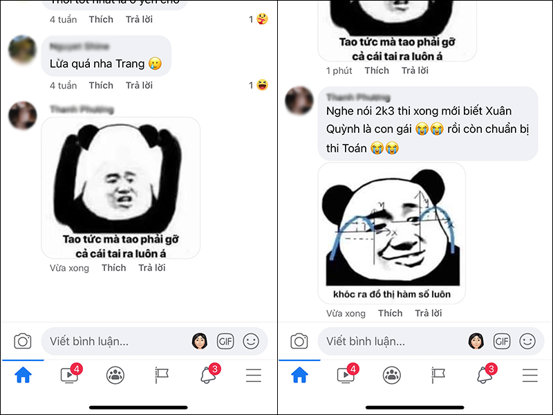 Bình luận bằng hình ảnh trên Facebook