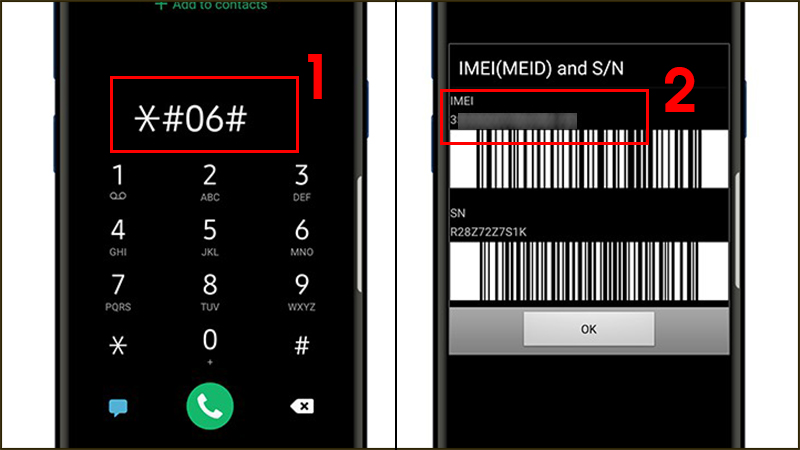  Kiểm tra số IMEI trên điện thoại bằng bàn phím cuộc gọi
