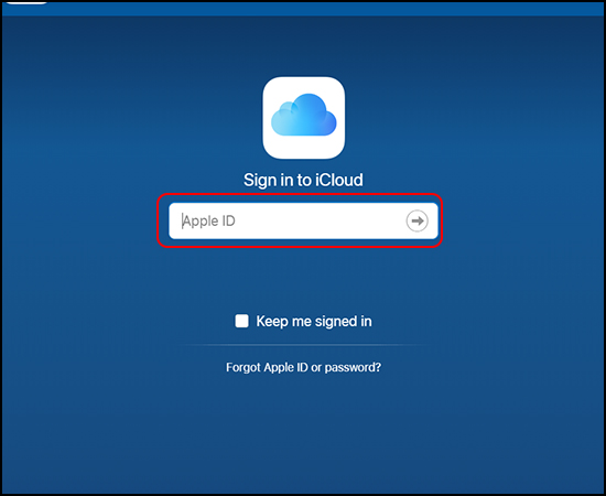 Bước 4: Sau đó vào địa chỉ web iCloud trên laptop > Đăng nhập tài khoản iCloud.