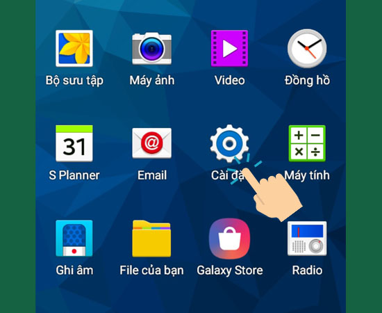 Bước 1: Đầu tiên bạn vào
