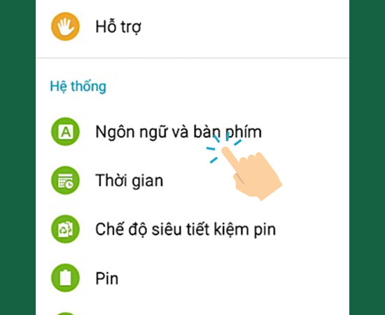 Bước 2: Tiếp theo chọn