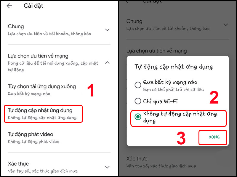 Cách chặn cập nhật ứng dụng trên Google Play