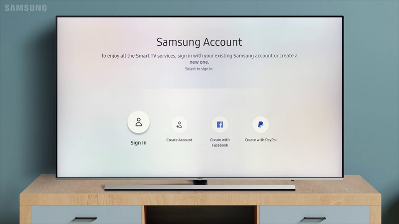 Tạo tài khoản Samsung Account trên Smart tivi Samsung