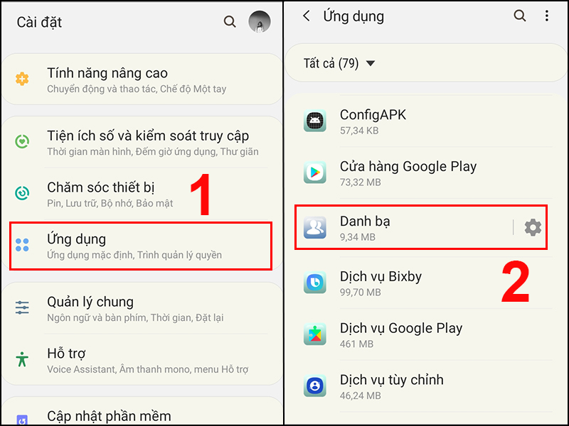 Chọn Danh bạ