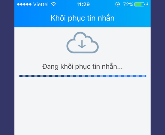 Chờ Zalo khôi phục tin