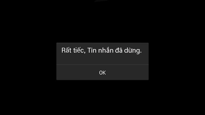 Lỗi tin nhắn đã dừng có thể xảy ra do xung đột ứng dụng hoặc do hệ thống