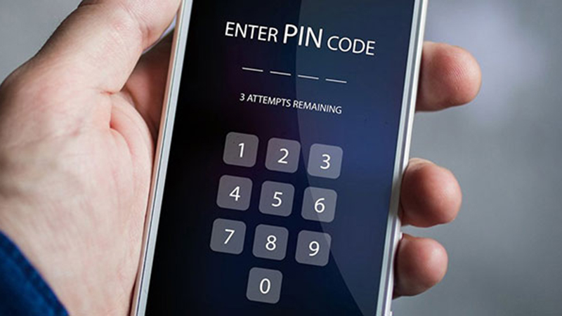 Mã PIN mở khóa thiết bị là dãy mã từ 4 đến 6 