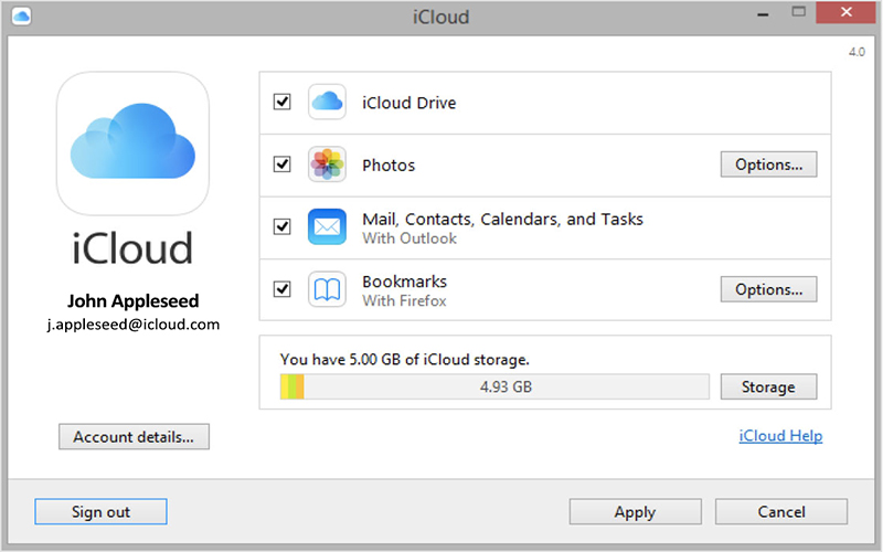 iCloud for Windows