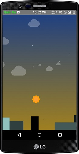 Bạn chạm giữ vào chữ Lollipop và và đến đây đã vào được giao diện game