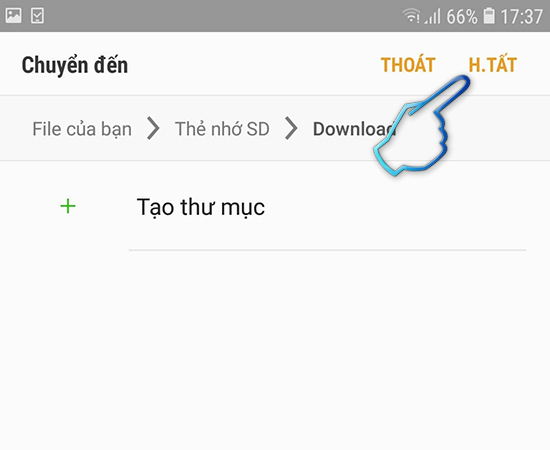 Bước 8 : Chọn Hoàn tất.