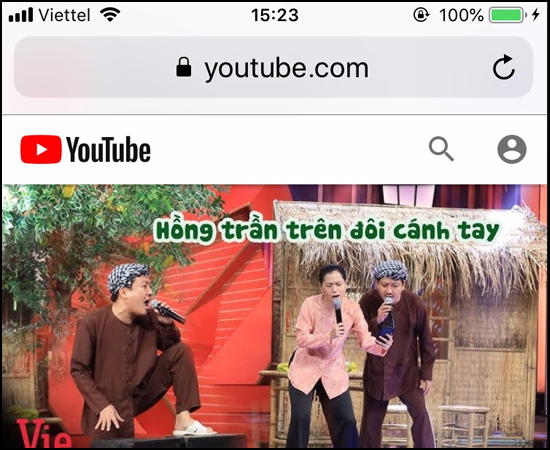 Sử dụng trình duyệt để xem Youtube