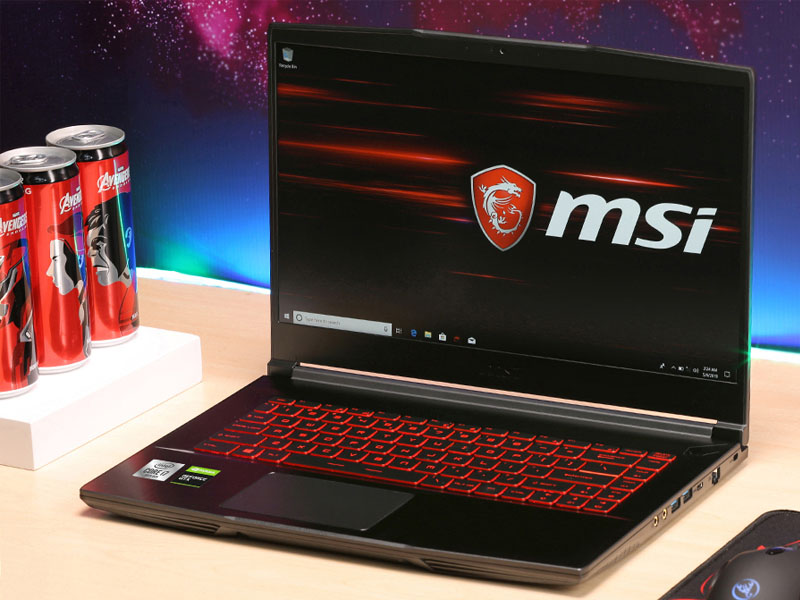  MSI Gaming GF63 Thin 10SC i7 10750H sở hữu nhiều cổng kết nối để tối ưu hiệu suất làm việc của bạn