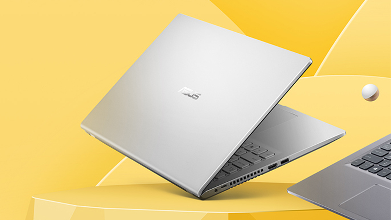 Thiết kế góc cạnh của laptop ASUS VivoBook D515UA-EJ045T