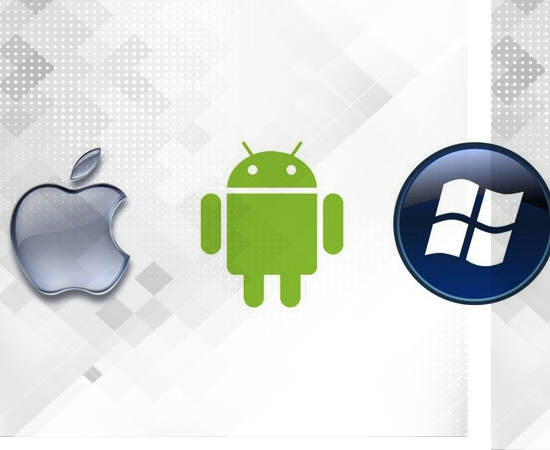 hệ điều hành hiện nay, bao gồm android, ios, windows phone