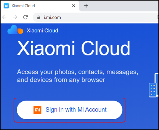 Truy cập vào trang web tìm điện thoại