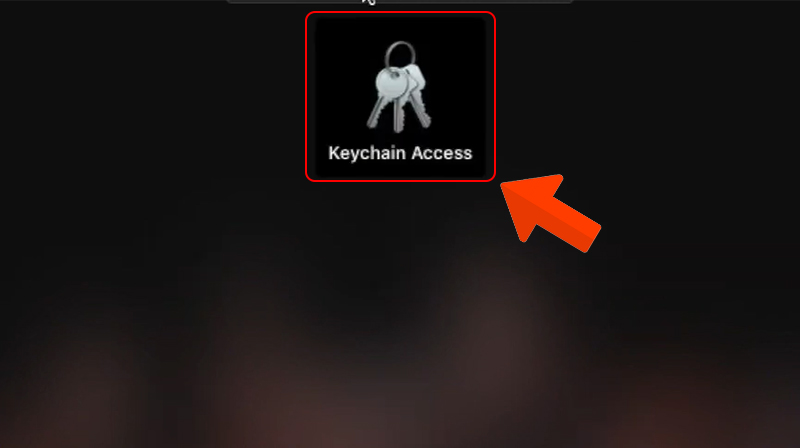 Truy cập Keychain Access