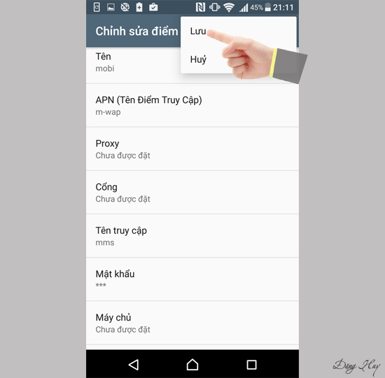 Bước 10: Chọn