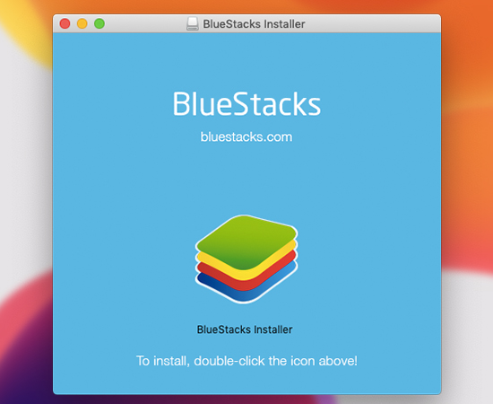 Sau khi tải về, các bạn mở file đã tải và nhấp Đúp vào Logo phần mêm Blustack để mở trình cài đặt.