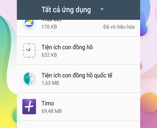 Bước 3: Chọn ứng dụng cần chuyển sang thẻ nhớ