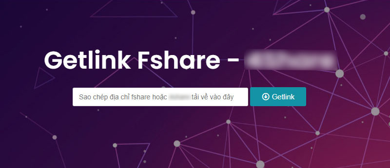 Một trong số những web cho phép Get link Fshare miễn phí