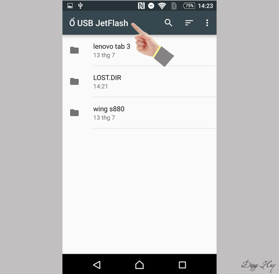 Thông tin thiết bị USB OTG