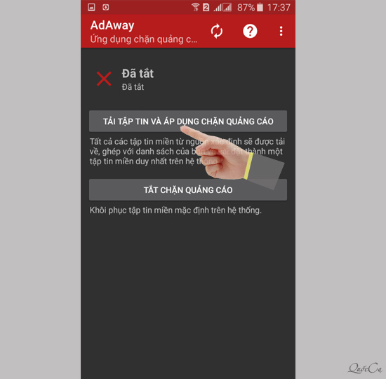 Cách chặn quảng cáo trên Android đã root