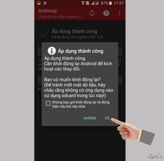 Cách chặn quảng cáo trên Android đã root