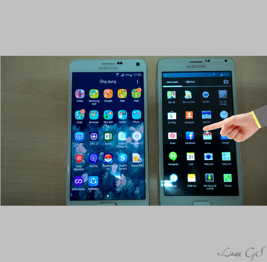 Giao diện của các máy Android phổ thông