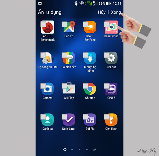 Bước 3: Chọn ứng dụng muốn ẩn và chọn