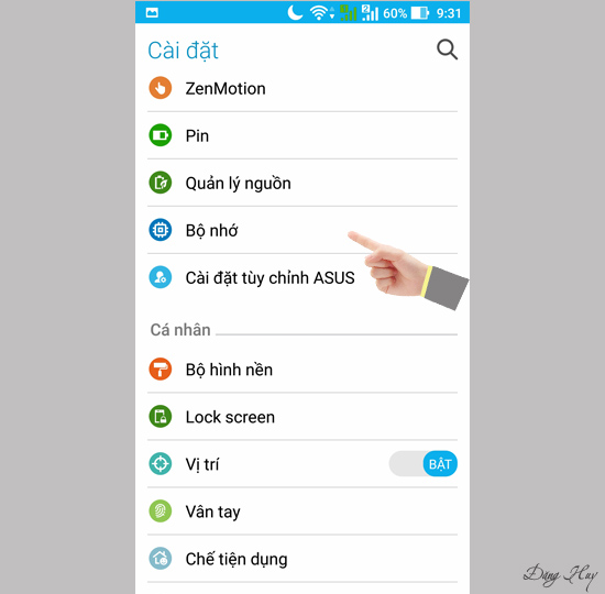 Bước 2: Chọn