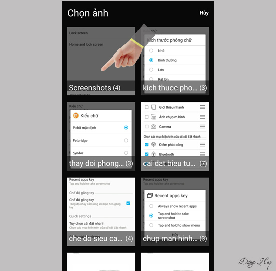 Chọn hình nền muốn cài.