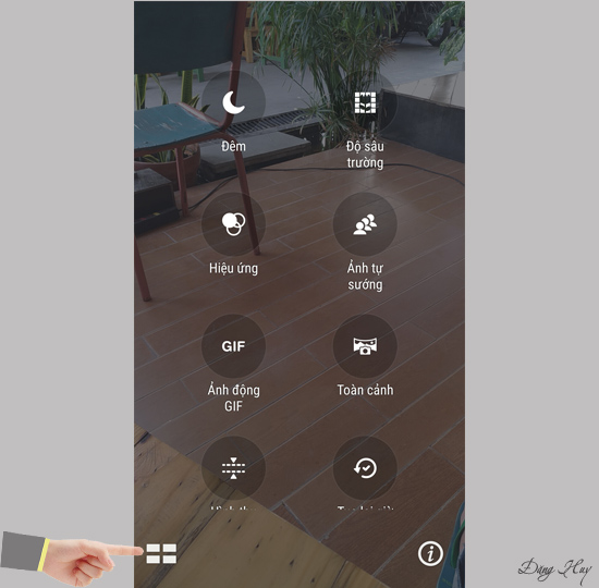 Các chế độ chụp hình trên máy