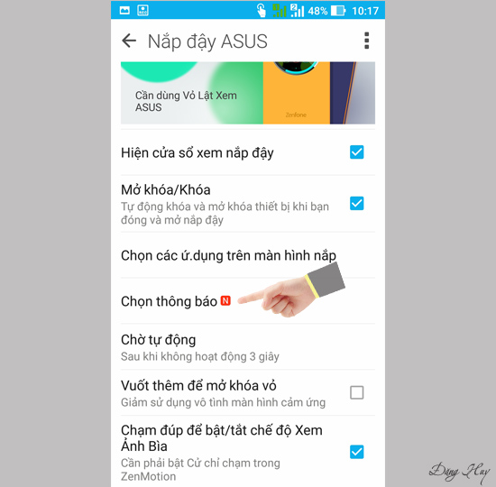 Bước 6: Chọn thông báo các ứng dụng.