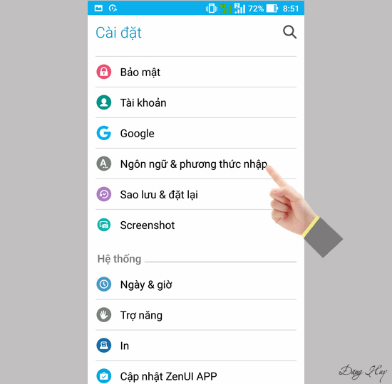 Bước 2: Chọn