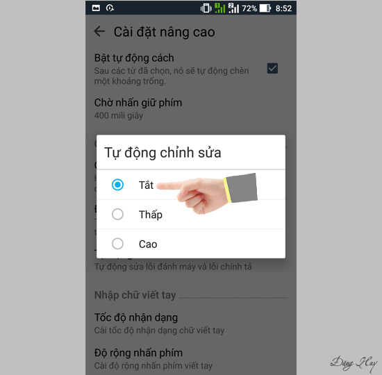 Bước 9: Chọn