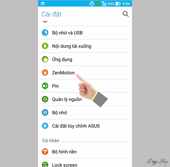 Bước 2: Chọn