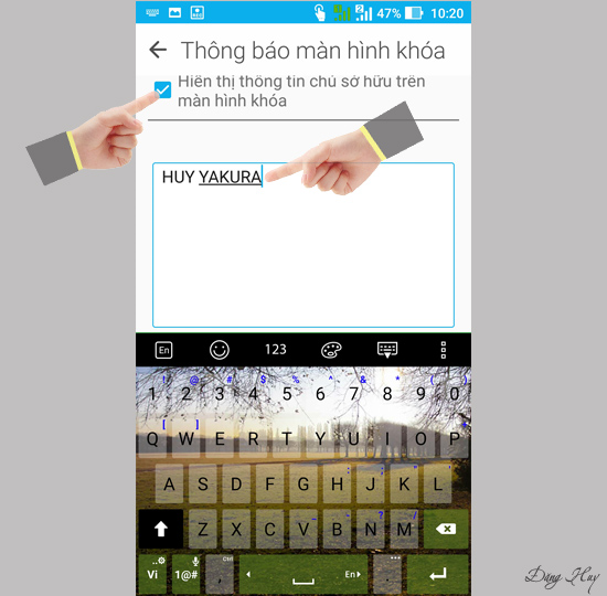 Bước 4: Tích chọn