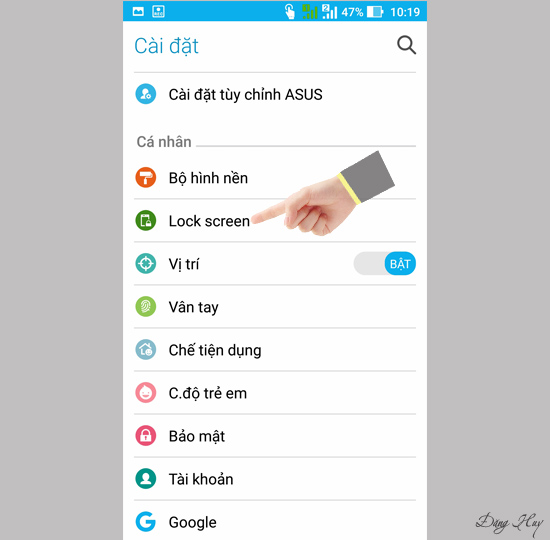 Bước 2: Chọn