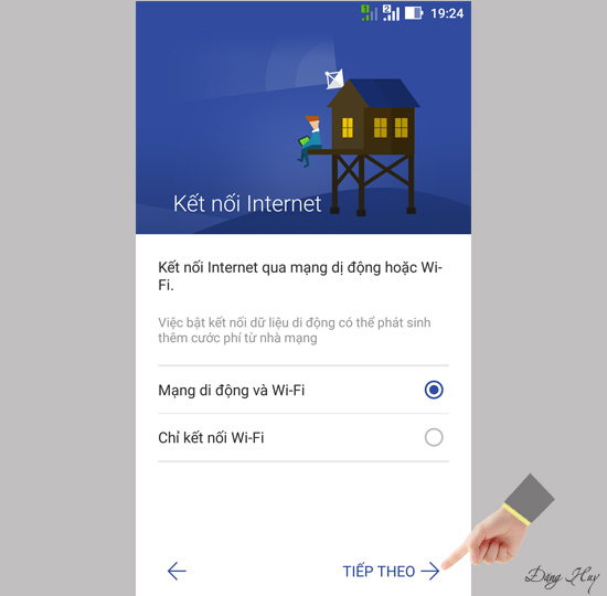 Chọn Tiếp theo