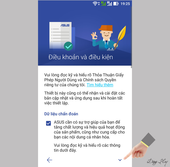 Chọn mũi tên.