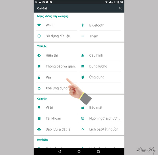 Bước 2: Chọn Pin