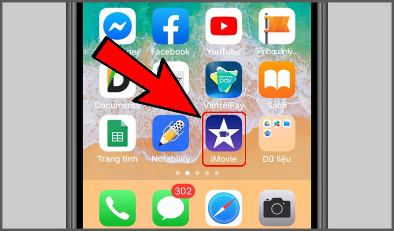 Mở ứng dụng iMovie