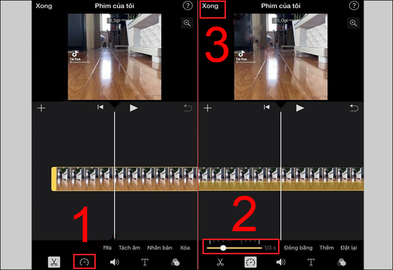 Chỉnh sửa tốc độ cho video